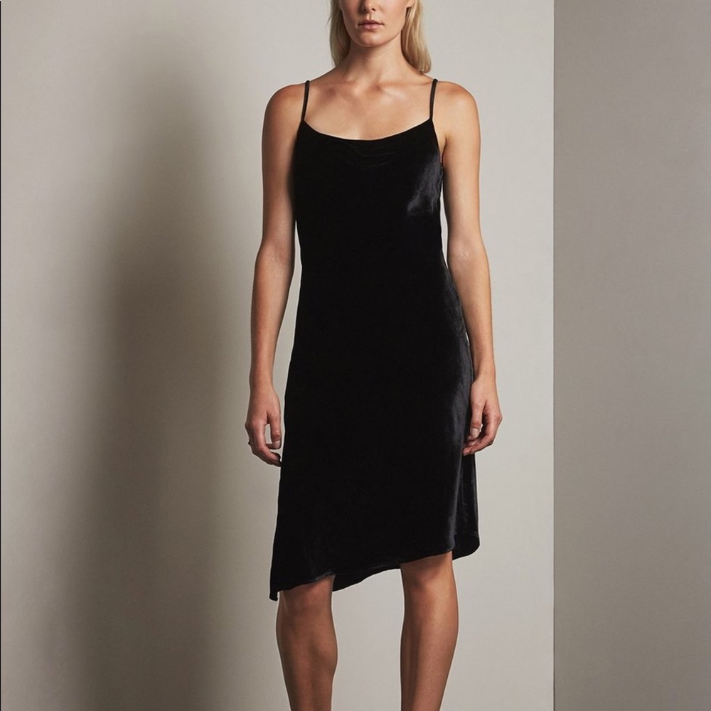 NWT Adriano Goldschmied Women's Gia Dress - Black Velvet (Medium)